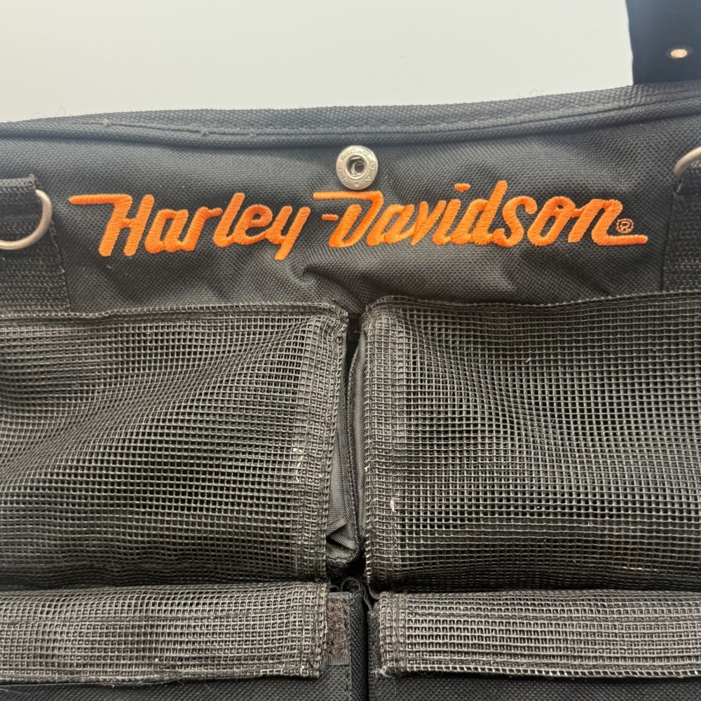 Harley-Davidson Tool Bag Unisex OS Black Good Roll-Up Canvas Organizer Pouch - Picture 5 of 7